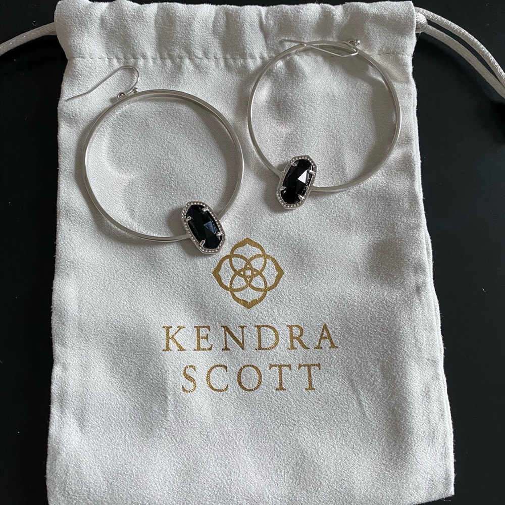 EUC Kendra Scott Elora Hoop Earrings